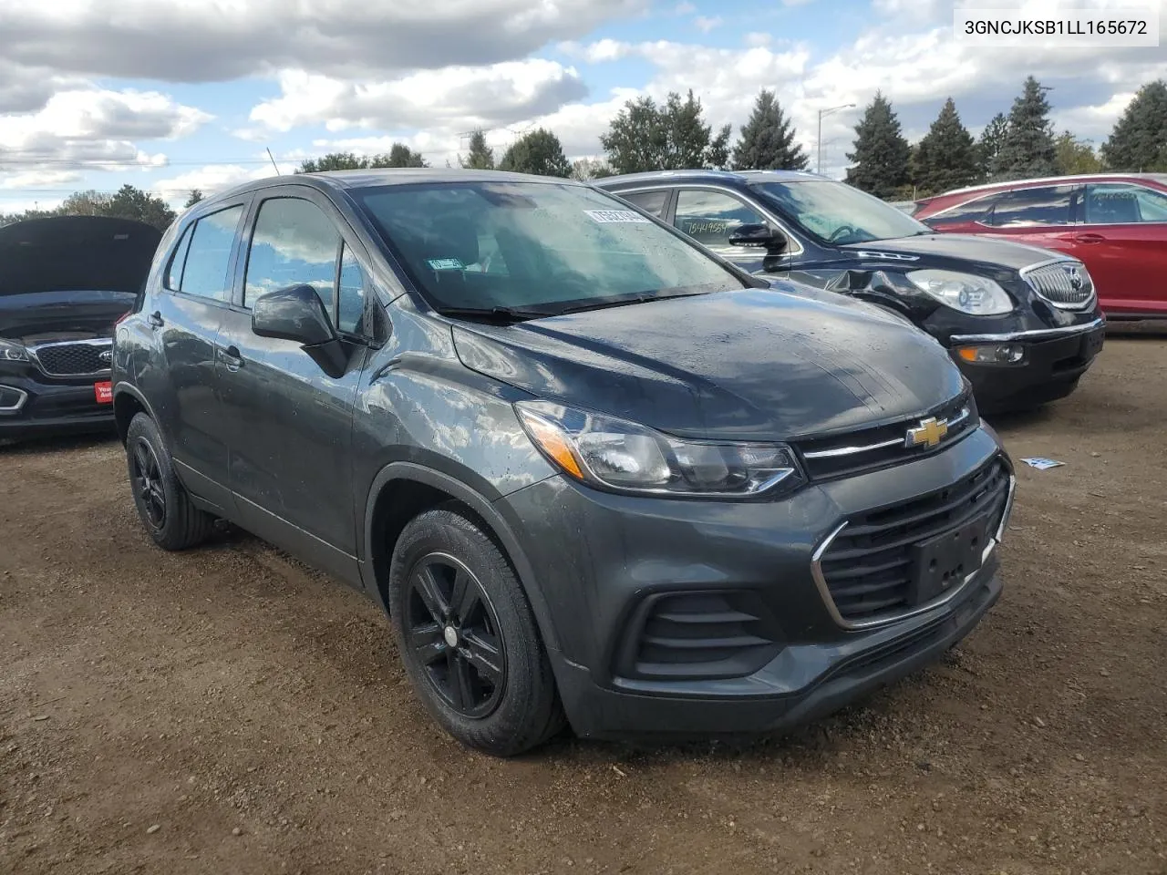 2020 Chevrolet Trax Ls VIN: 3GNCJKSB1LL165672 Lot: 75527944