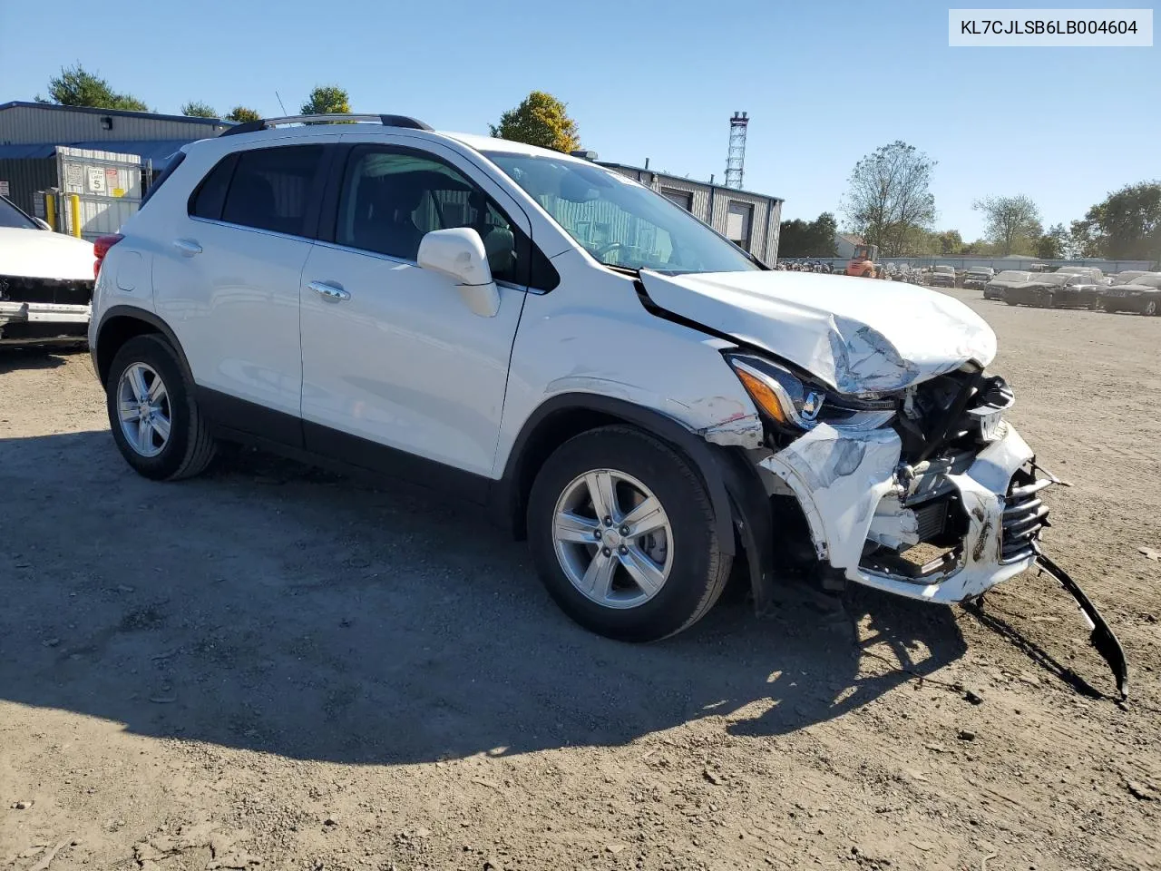 2020 Chevrolet Trax 1Lt VIN: KL7CJLSB6LB004604 Lot: 75560474