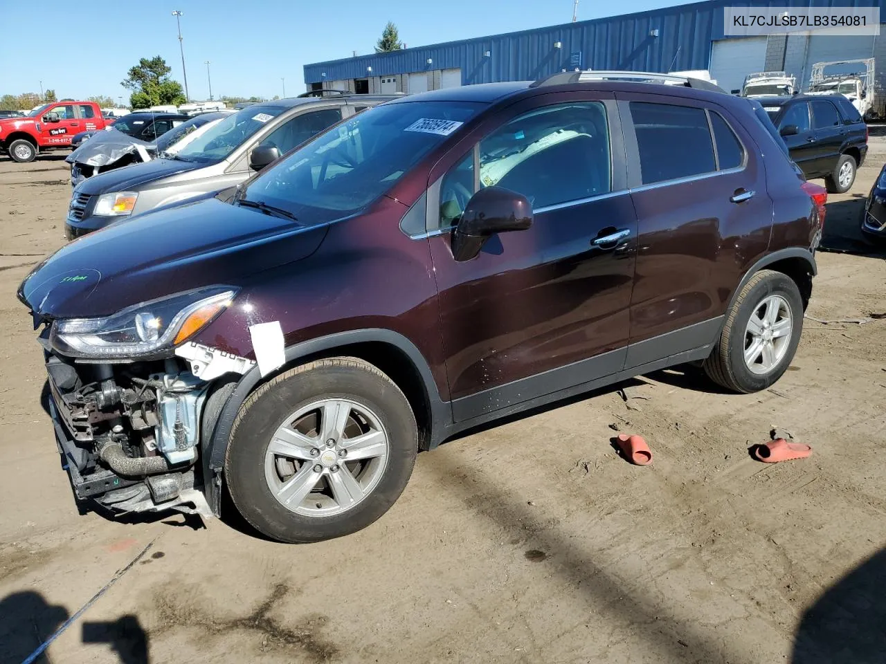 2020 Chevrolet Trax 1Lt VIN: KL7CJLSB7LB354081 Lot: 75605914