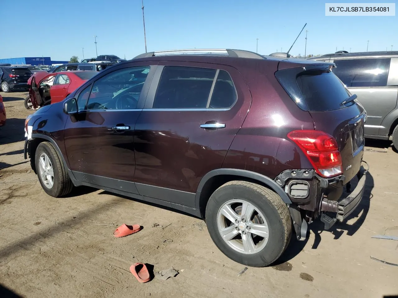 2020 Chevrolet Trax 1Lt VIN: KL7CJLSB7LB354081 Lot: 75605914