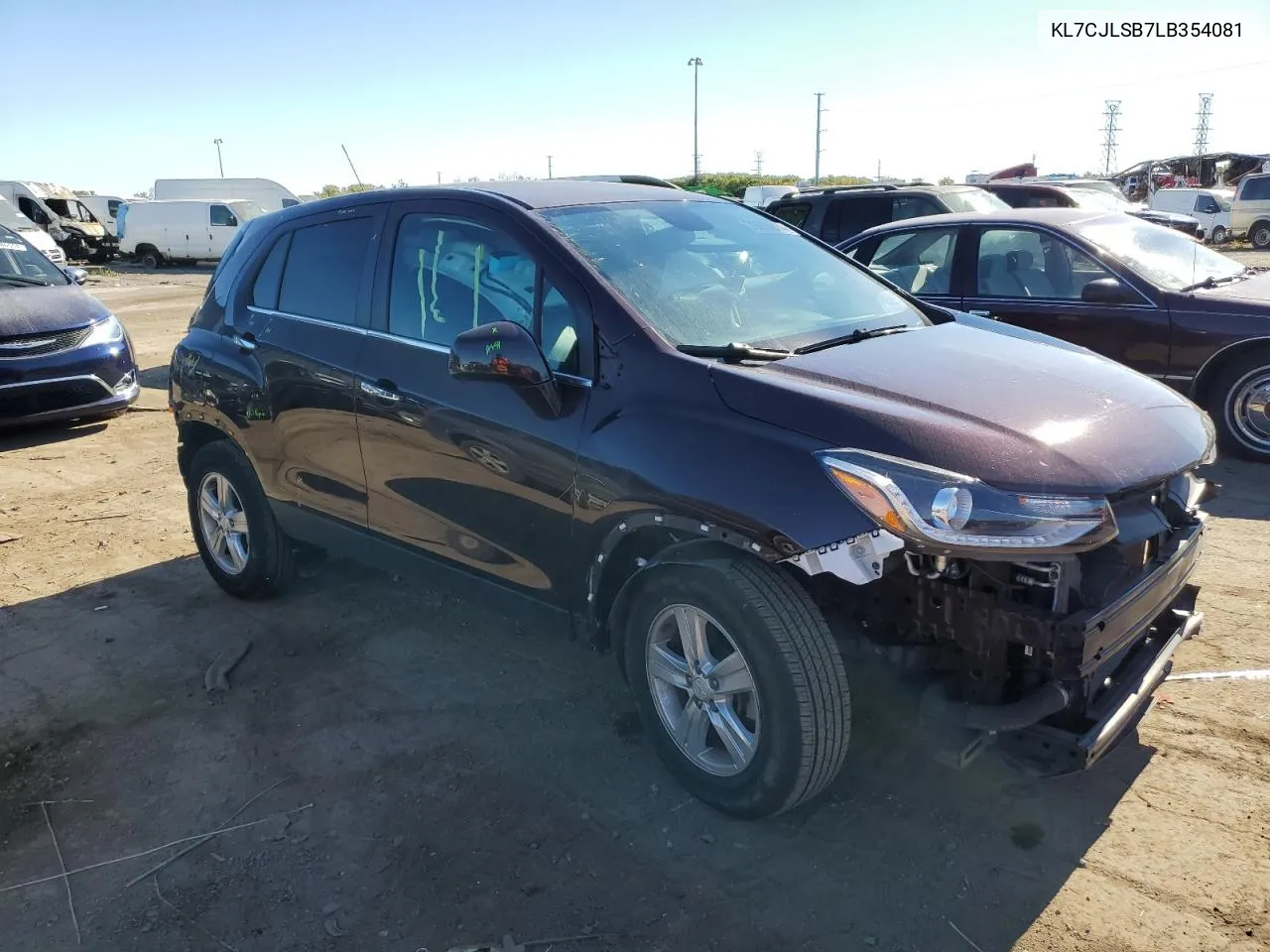 2020 Chevrolet Trax 1Lt VIN: KL7CJLSB7LB354081 Lot: 75605914