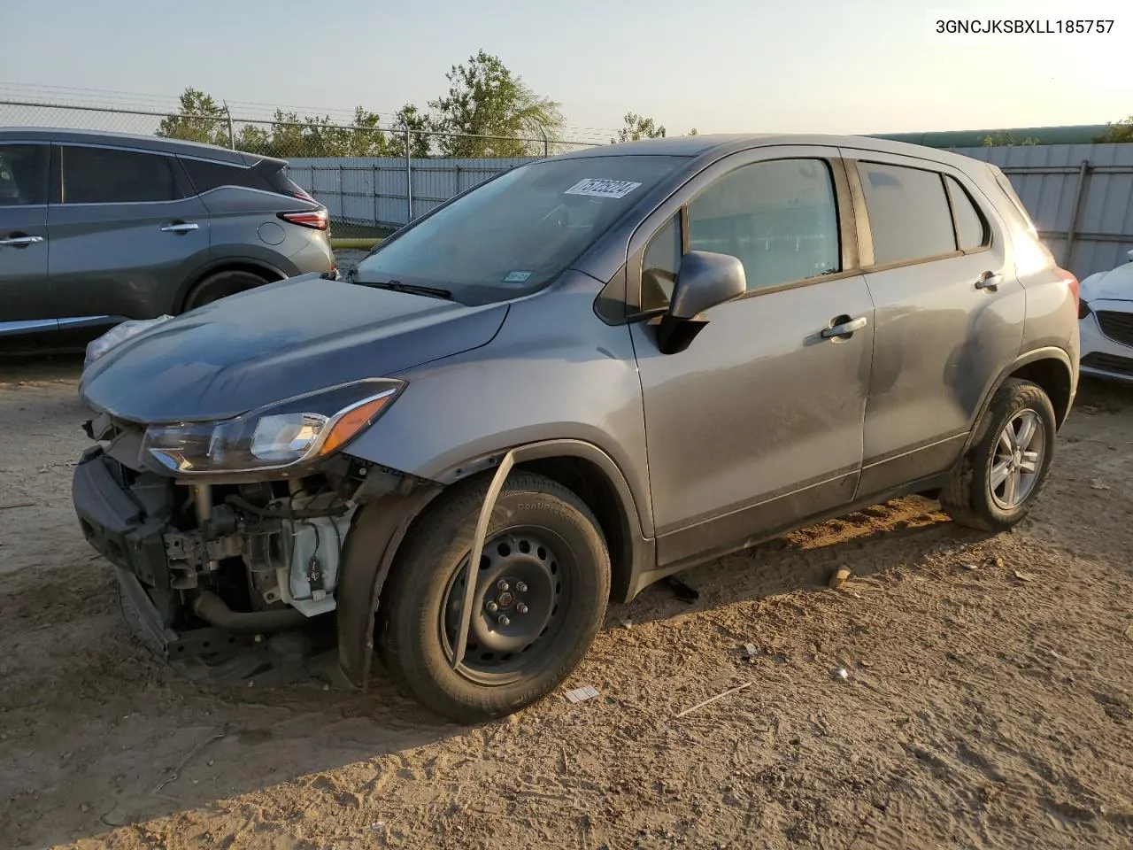 2020 Chevrolet Trax Ls VIN: 3GNCJKSBXLL185757 Lot: 75725224