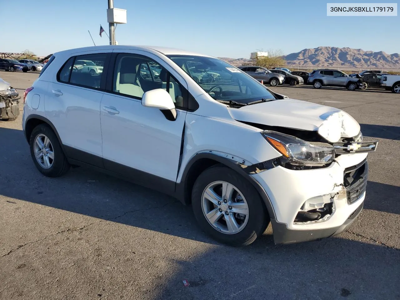 2020 Chevrolet Trax Ls VIN: 3GNCJKSBXLL179179 Lot: 75944504