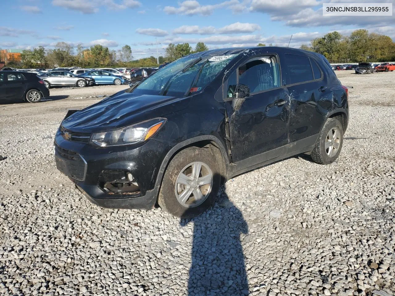 2020 Chevrolet Trax Ls VIN: 3GNCJNSB3LL295955 Lot: 75995714