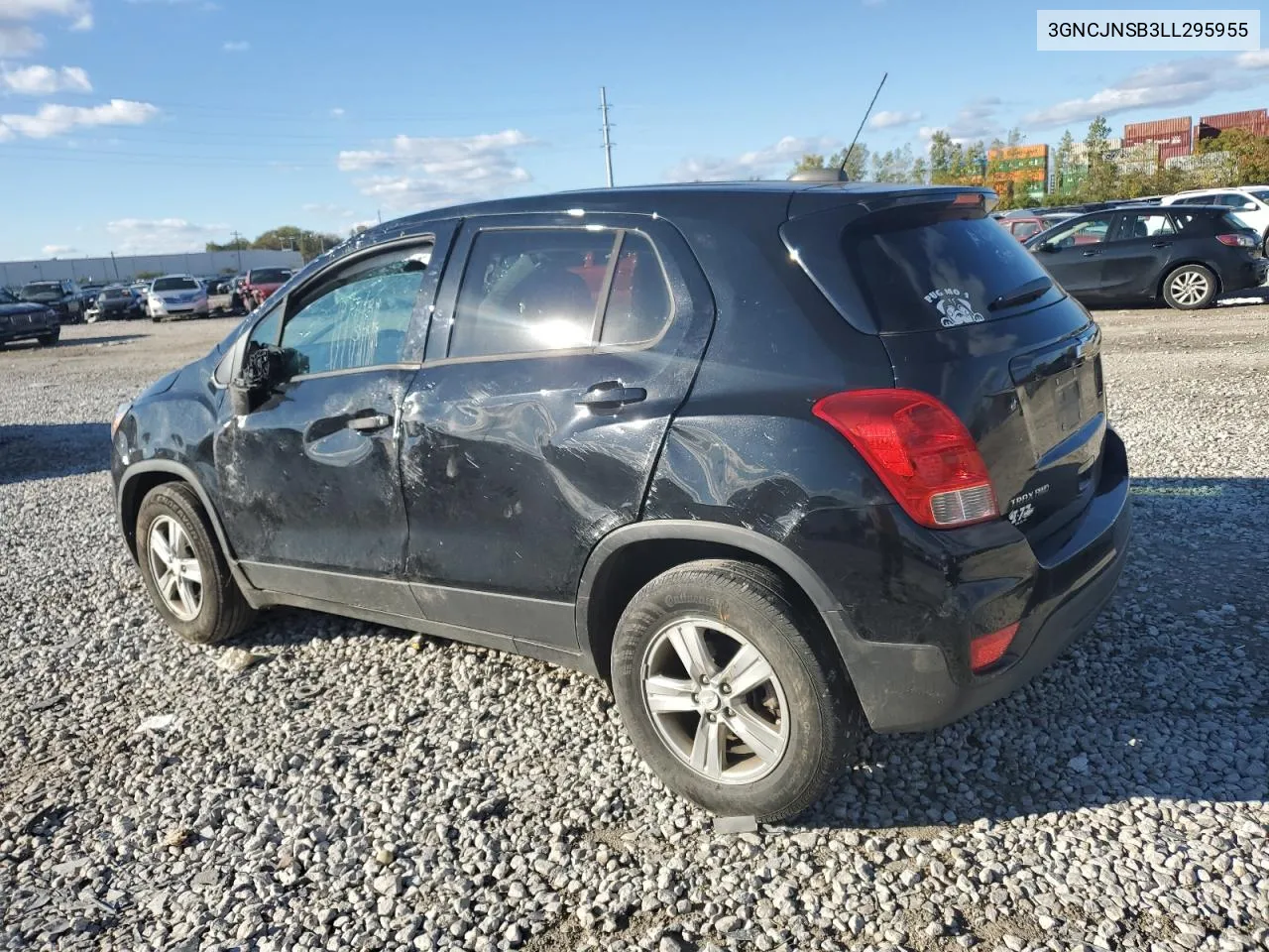 2020 Chevrolet Trax Ls VIN: 3GNCJNSB3LL295955 Lot: 75995714