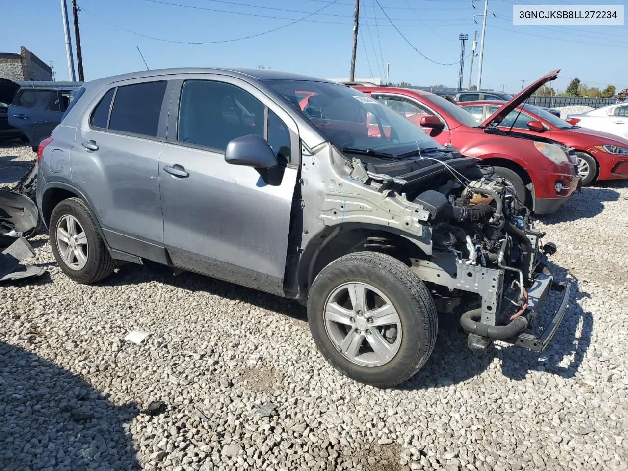 2020 Chevrolet Trax Ls VIN: 3GNCJKSB8LL272234 Lot: 76239264