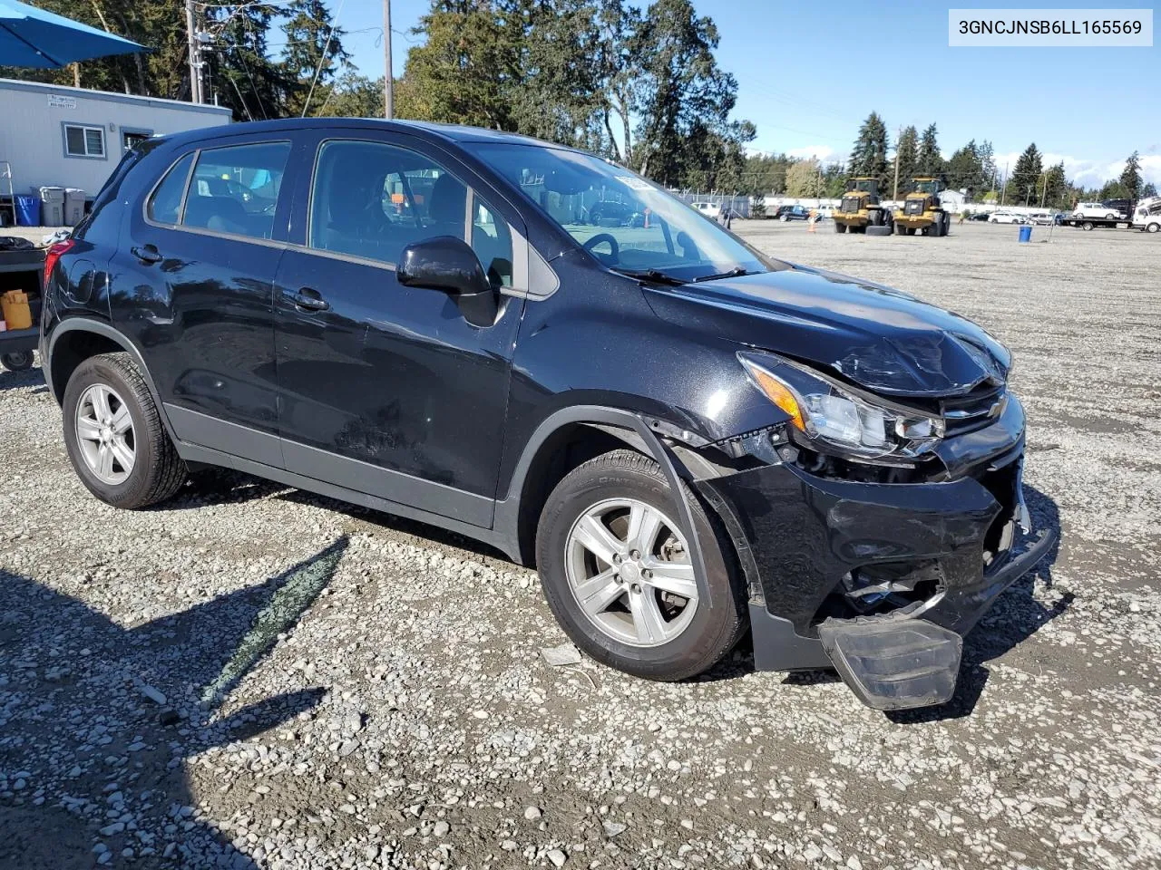 2020 Chevrolet Trax Ls VIN: 3GNCJNSB6LL165569 Lot: 76281924