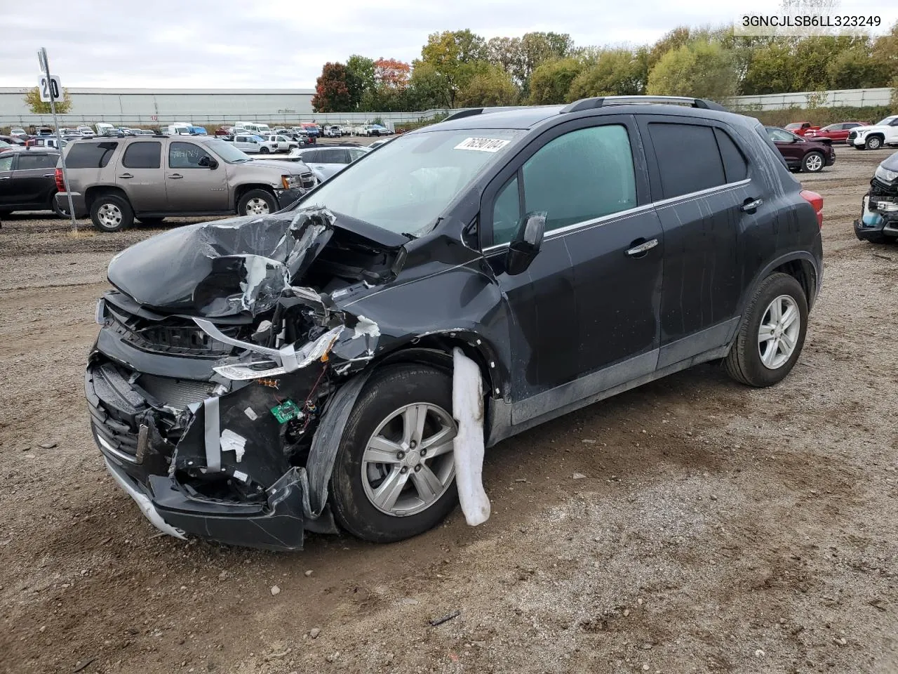 2020 Chevrolet Trax 1Lt VIN: 3GNCJLSB6LL323249 Lot: 76290104