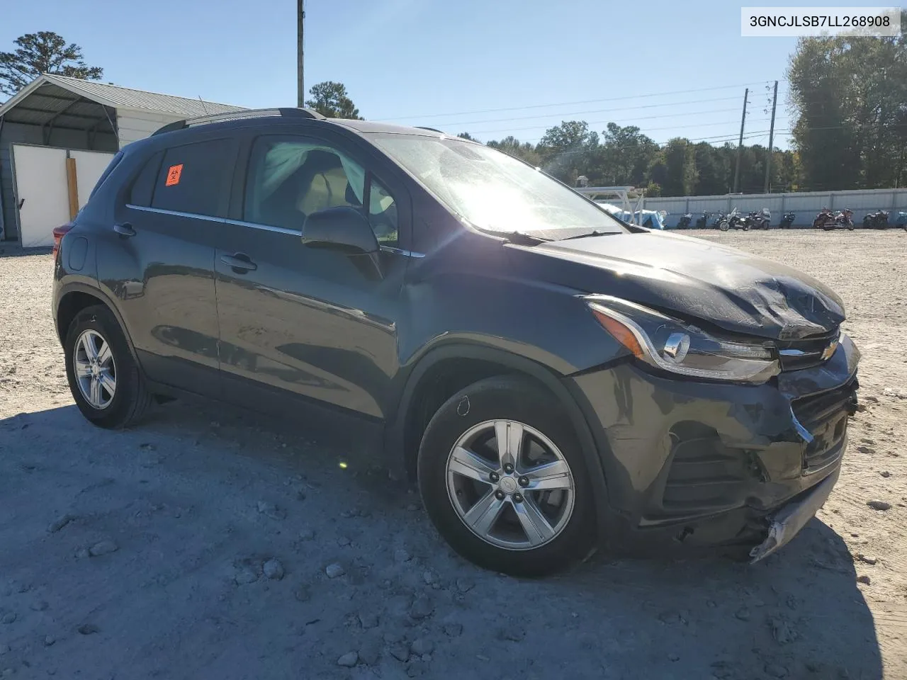 2020 Chevrolet Trax 1Lt VIN: 3GNCJLSB7LL268908 Lot: 76336894