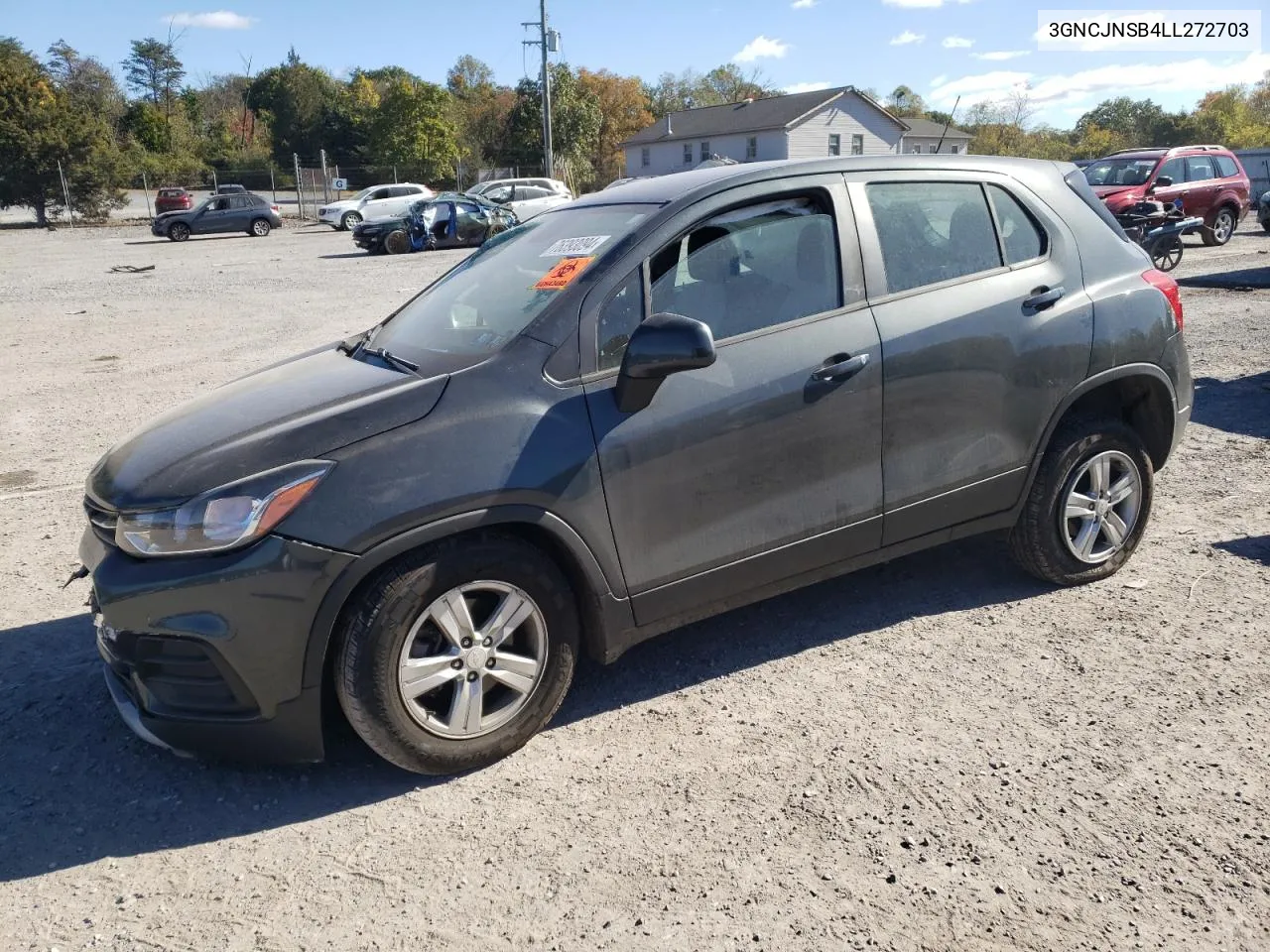 2020 Chevrolet Trax Ls VIN: 3GNCJNSB4LL272703 Lot: 76393094