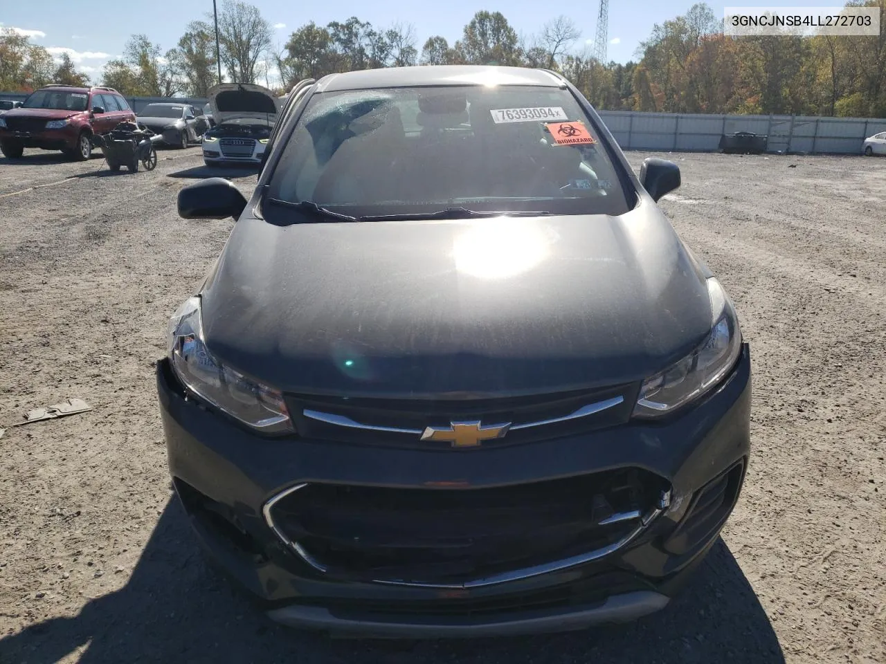 2020 Chevrolet Trax Ls VIN: 3GNCJNSB4LL272703 Lot: 76393094