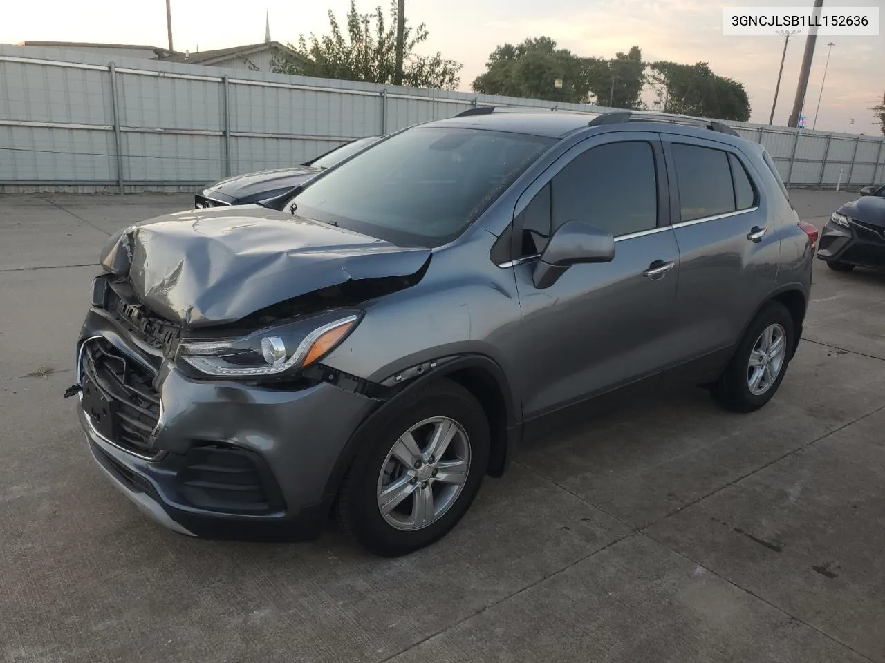 2020 Chevrolet Trax 1Lt VIN: 3GNCJLSB1LL152636 Lot: 76470264