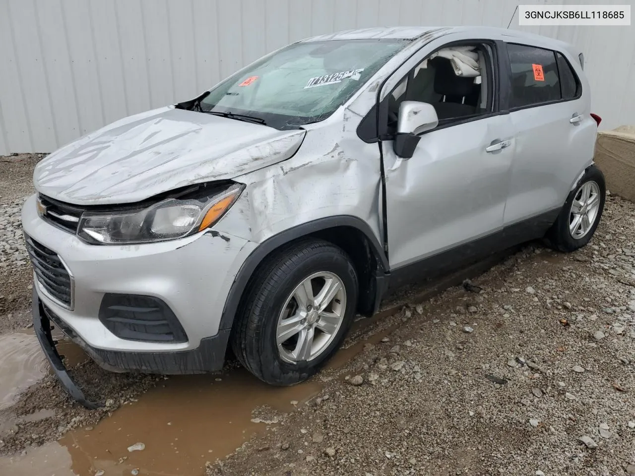 2020 Chevrolet Trax Ls VIN: 3GNCJKSB6LL118685 Lot: 76590744