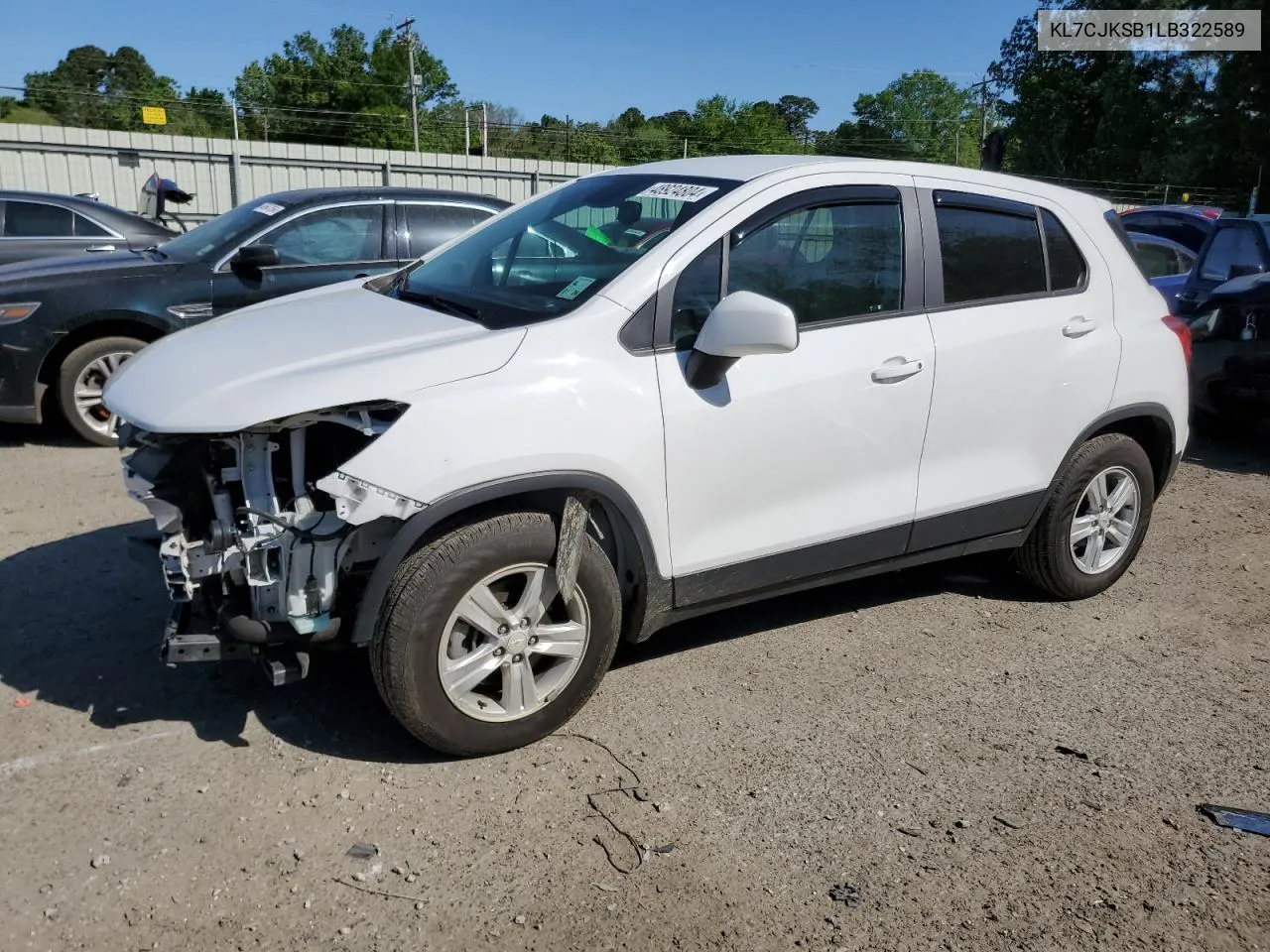 2020 Chevrolet Trax Ls VIN: KL7CJKSB1LB322589 Lot: 76668654