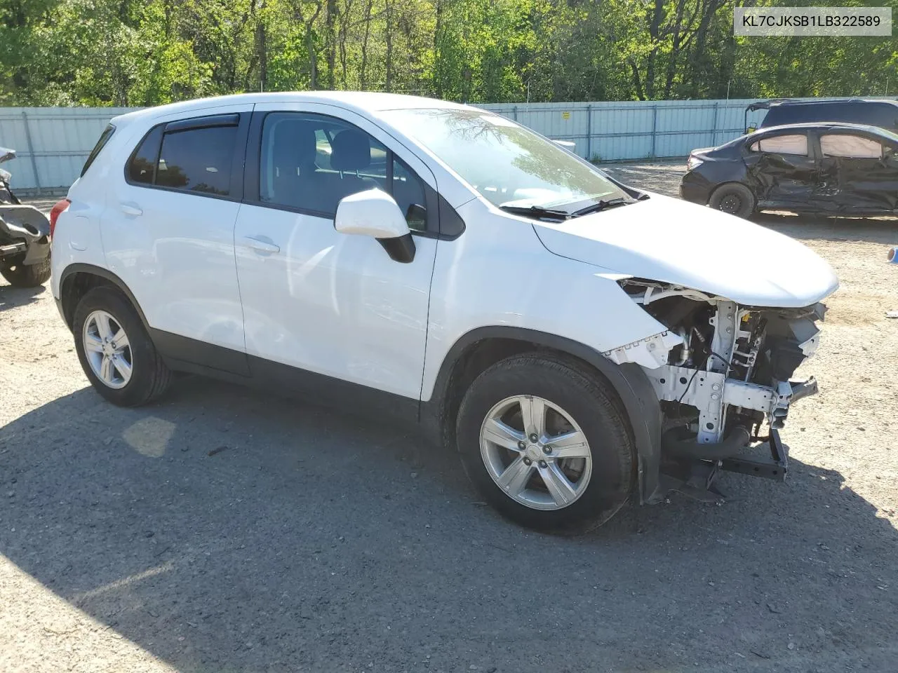 2020 Chevrolet Trax Ls VIN: KL7CJKSB1LB322589 Lot: 76668654