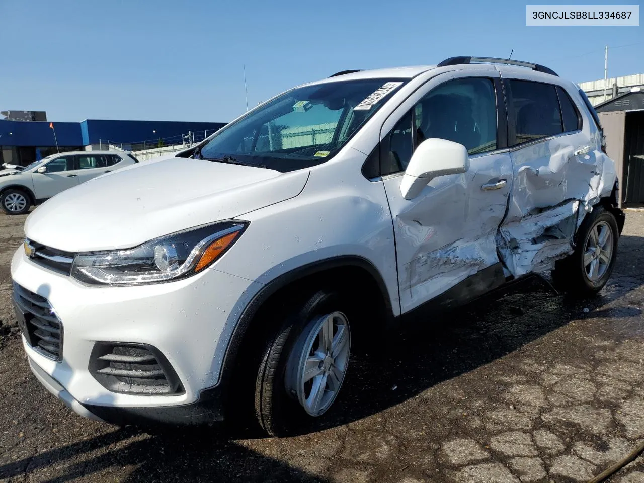 2020 Chevrolet Trax 1Lt VIN: 3GNCJLSB8LL334687 Lot: 76845844