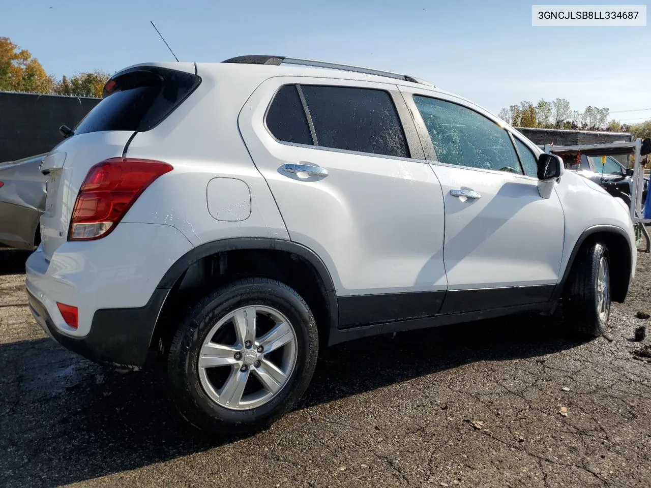 2020 Chevrolet Trax 1Lt VIN: 3GNCJLSB8LL334687 Lot: 76845844