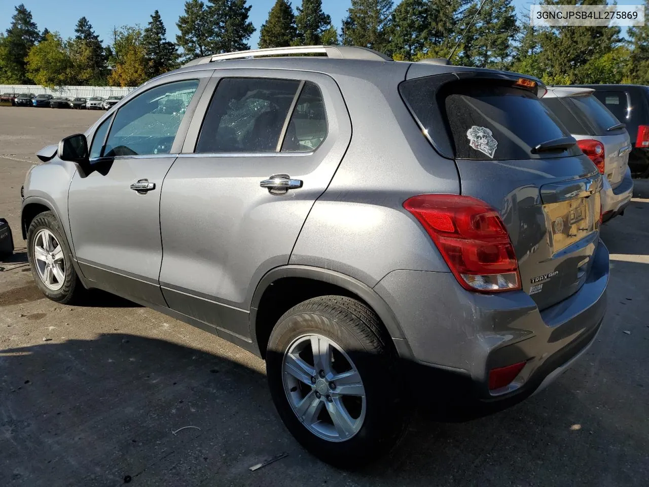 2020 Chevrolet Trax 1Lt VIN: 3GNCJPSB4LL275869 Lot: 76911994