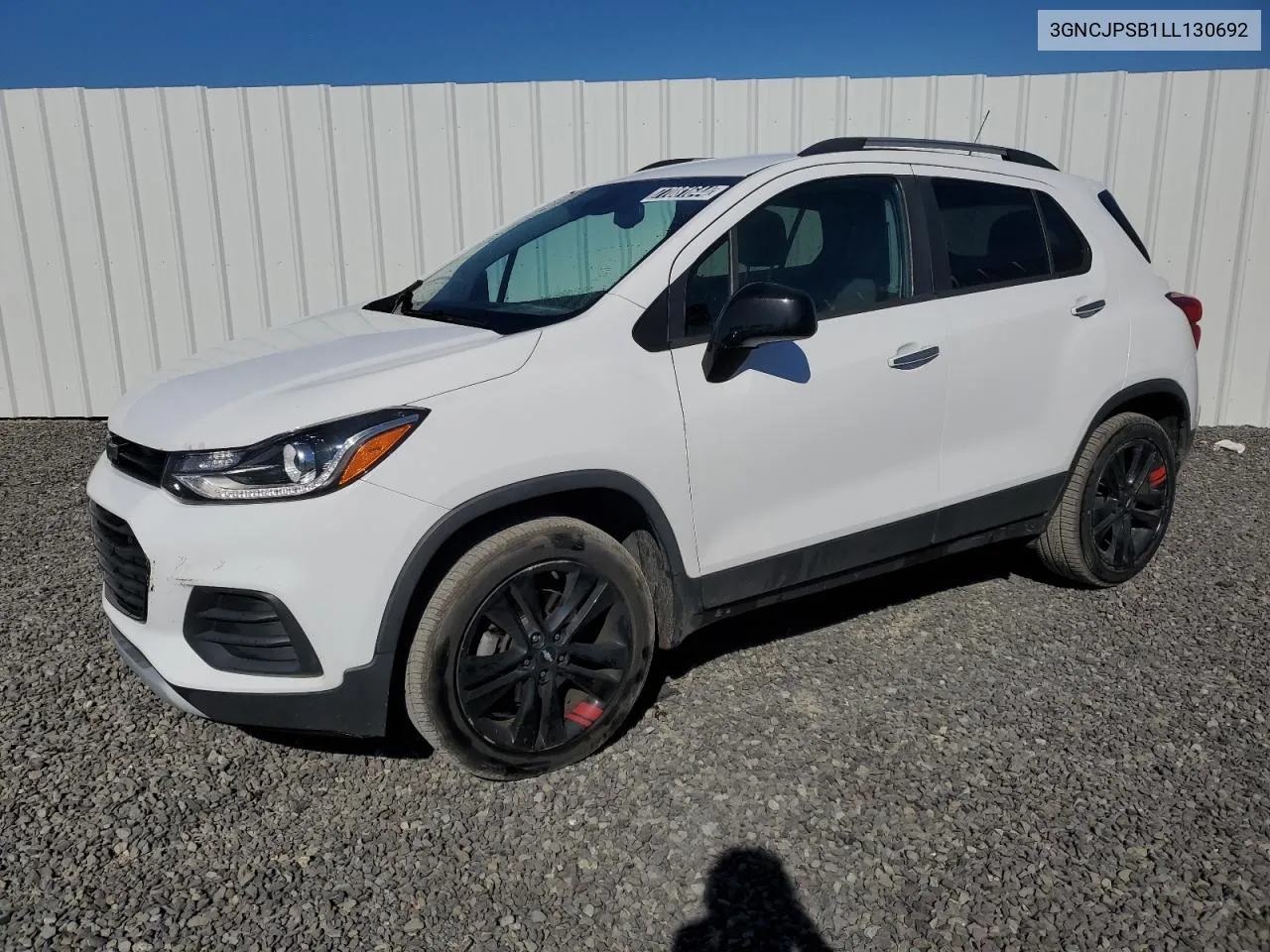 2020 Chevrolet Trax 1Lt VIN: 3GNCJPSB1LL130692 Lot: 77081644