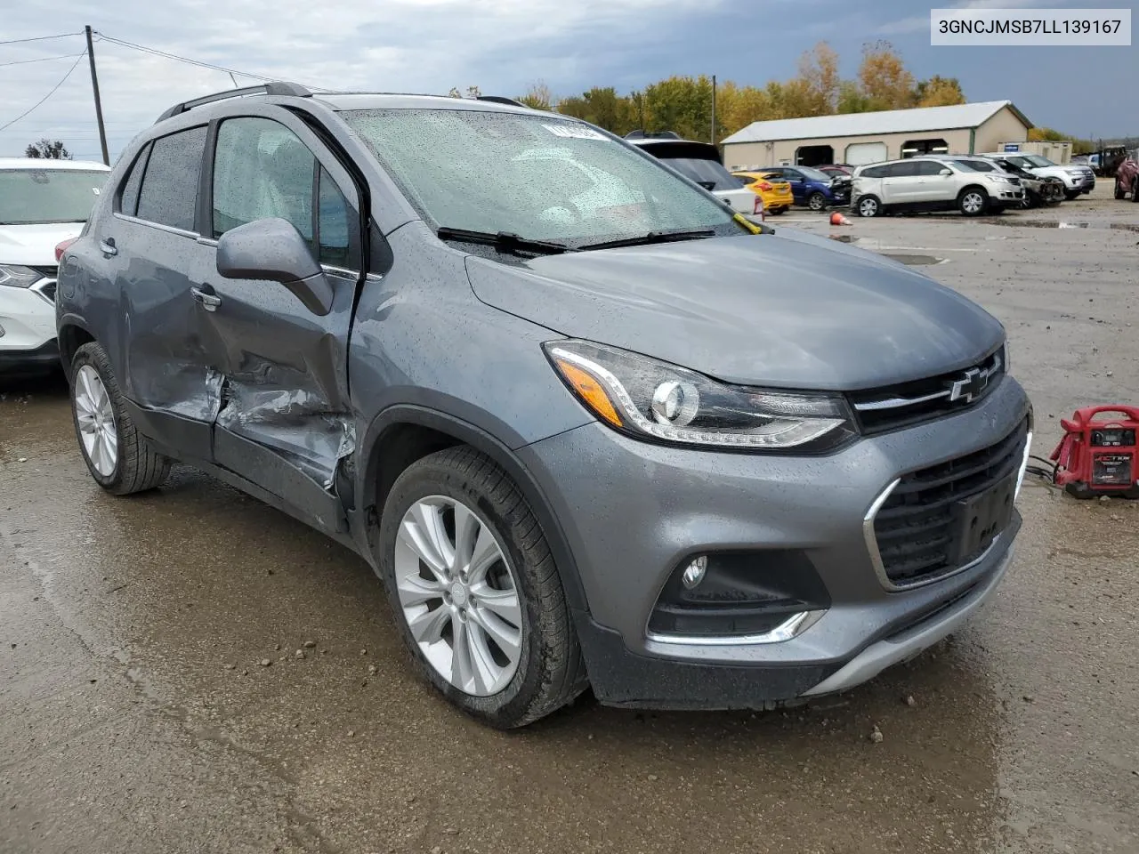 2020 Chevrolet Trax Premier VIN: 3GNCJMSB7LL139167 Lot: 77147924