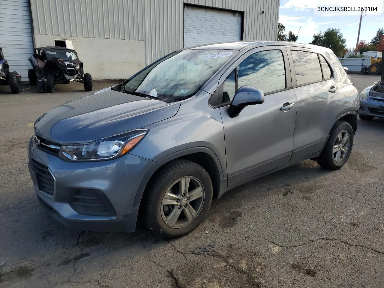 2020 Chevrolet Trax Ls VIN: 3GNCJKSB0LL262104 Lot: 77227174