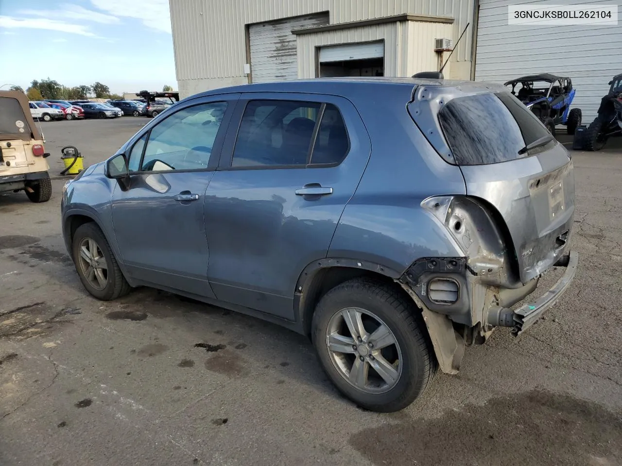 2020 Chevrolet Trax Ls VIN: 3GNCJKSB0LL262104 Lot: 77227174