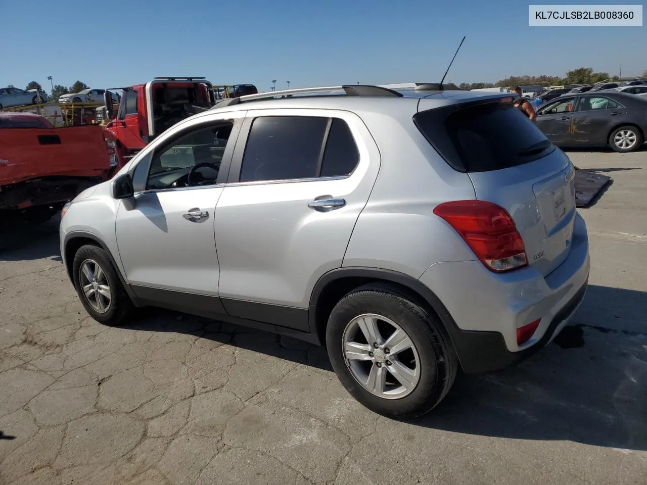 2020 Chevrolet Trax 1Lt VIN: KL7CJLSB2LB008360 Lot: 77398634