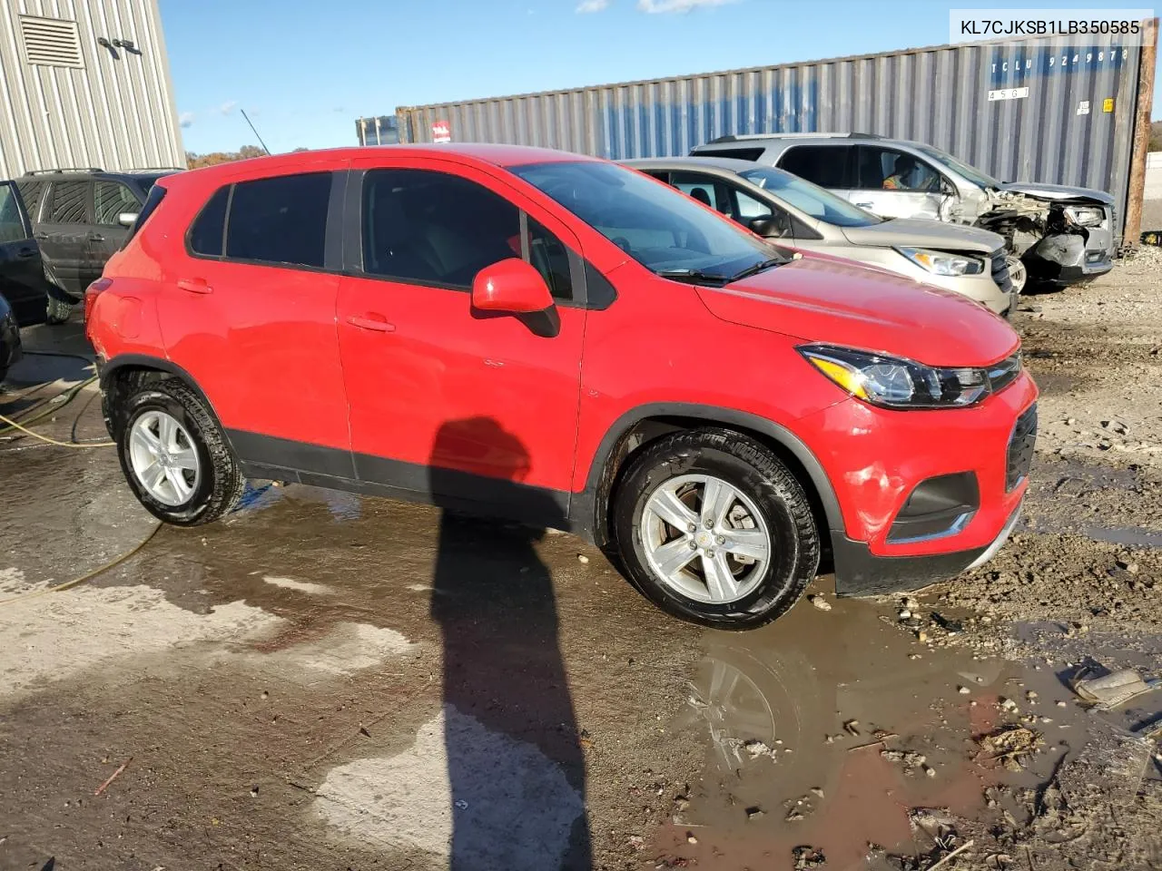 2020 Chevrolet Trax Ls VIN: KL7CJKSB1LB350585 Lot: 77407594