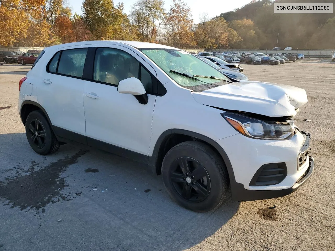 2020 Chevrolet Trax Ls VIN: 3GNCJNSB6LL112080 Lot: 77468994