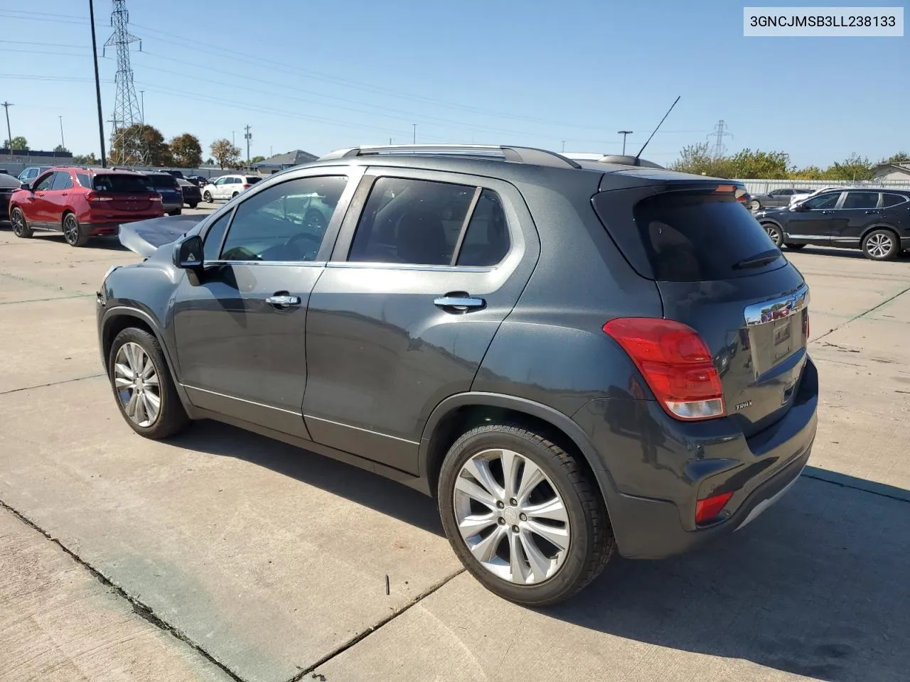 2020 Chevrolet Trax Premier VIN: 3GNCJMSB3LL238133 Lot: 77502944