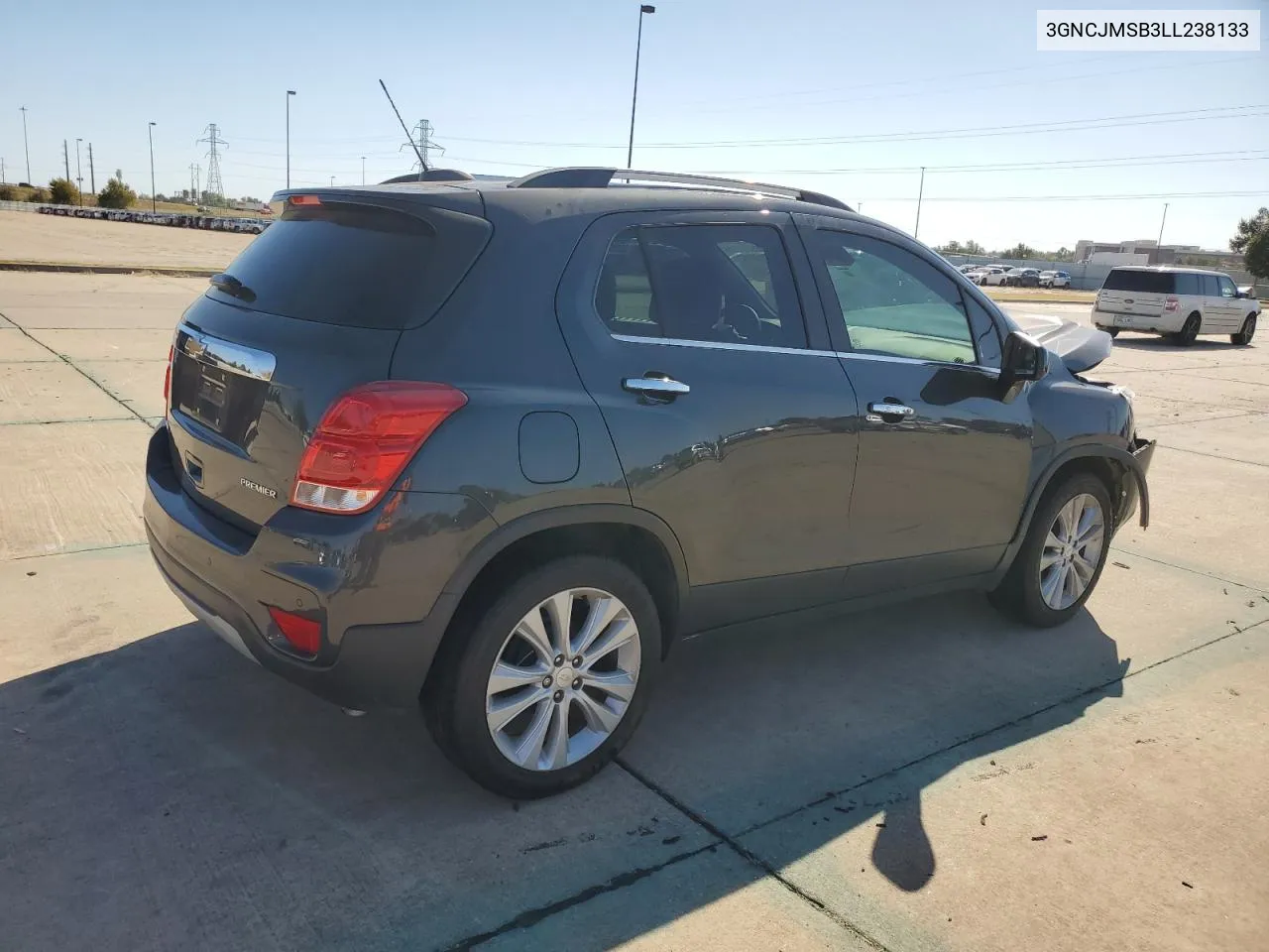 2020 Chevrolet Trax Premier VIN: 3GNCJMSB3LL238133 Lot: 77502944