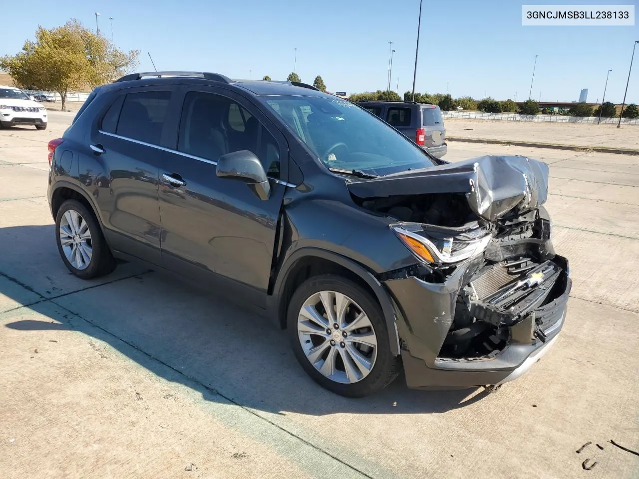 2020 Chevrolet Trax Premier VIN: 3GNCJMSB3LL238133 Lot: 77502944