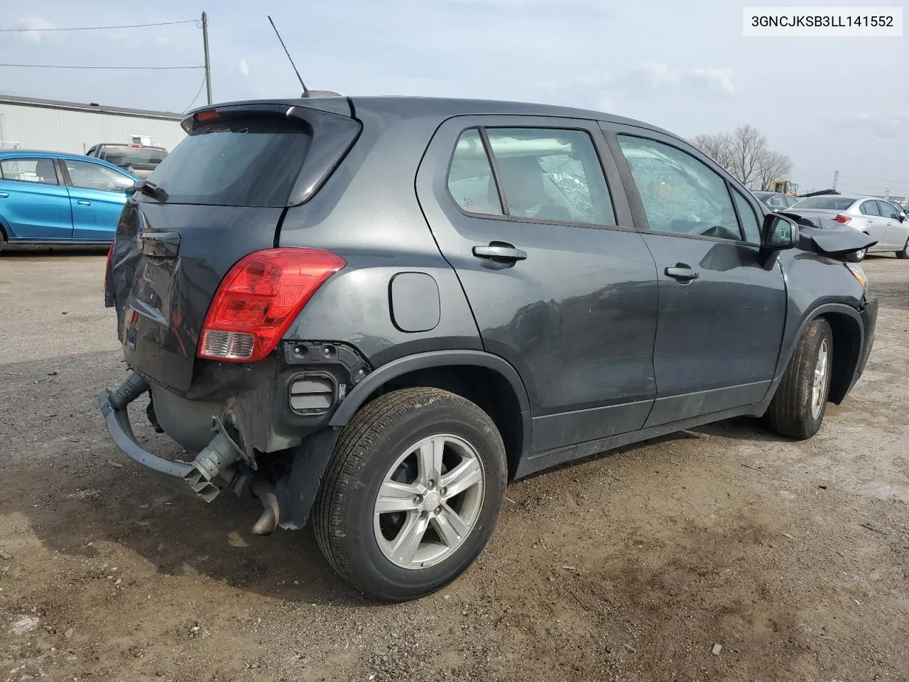 2020 Chevrolet Trax Ls VIN: 3GNCJKSB3LL141552 Lot: 77633184