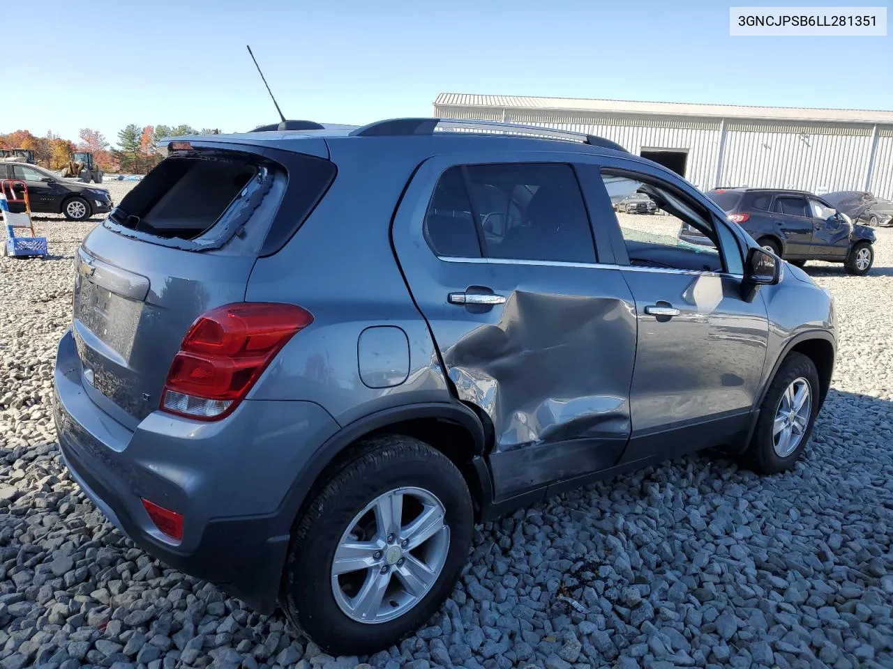 2020 Chevrolet Trax 1Lt VIN: 3GNCJPSB6LL281351 Lot: 77699374