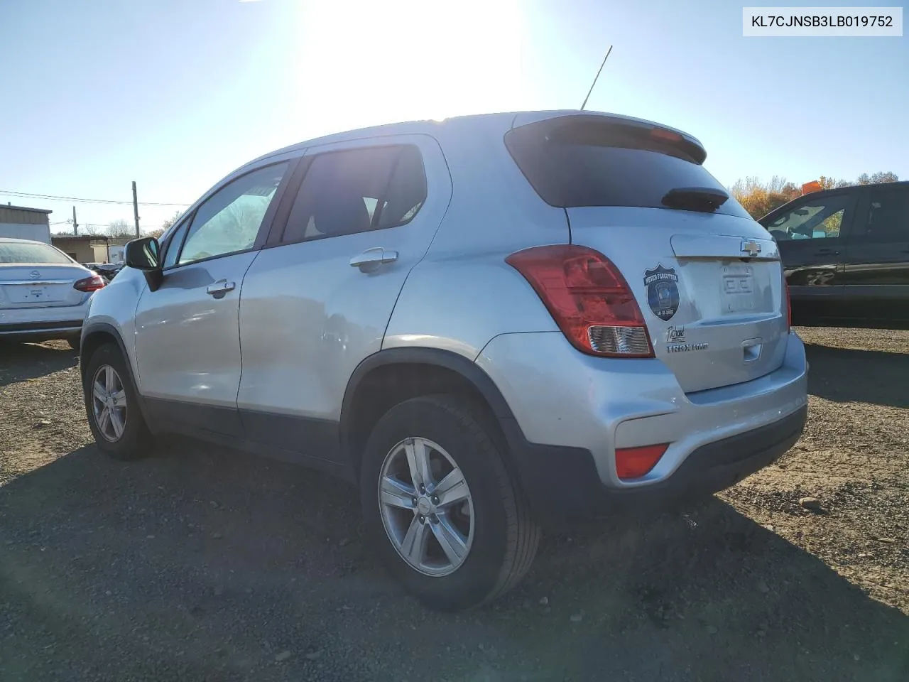 2020 Chevrolet Trax Ls VIN: KL7CJNSB3LB019752 Lot: 77787204