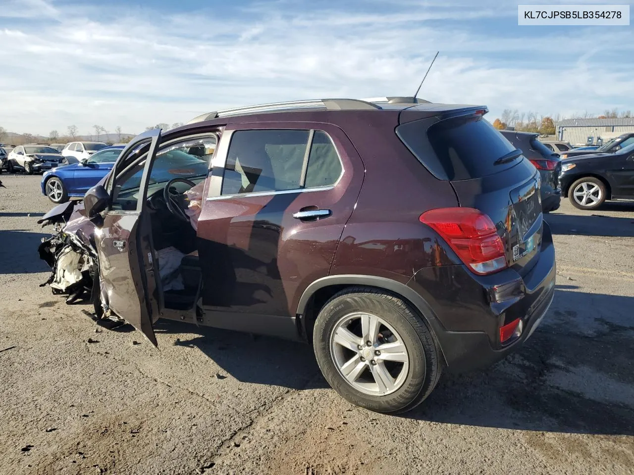 2020 Chevrolet Trax 1Lt VIN: KL7CJPSB5LB354278 Lot: 77847844