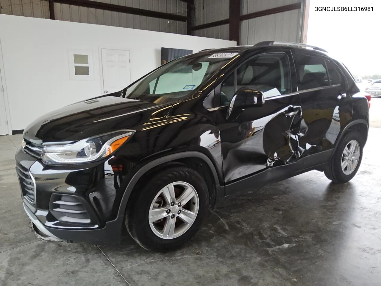 2020 Chevrolet Trax 1Lt VIN: 3GNCJLSB6LL316981 Lot: 77939204