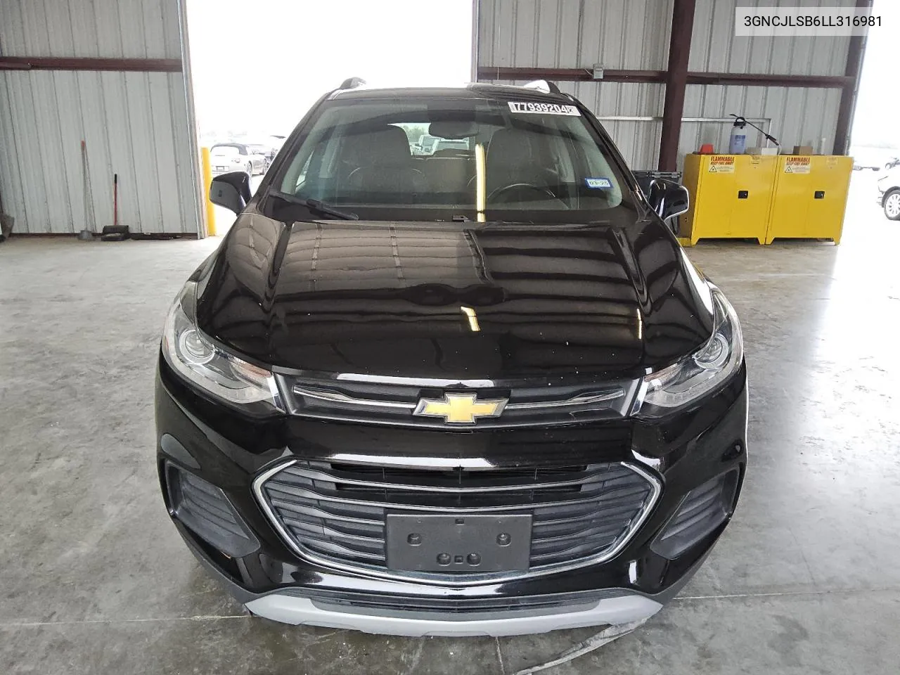 2020 Chevrolet Trax 1Lt VIN: 3GNCJLSB6LL316981 Lot: 77939204