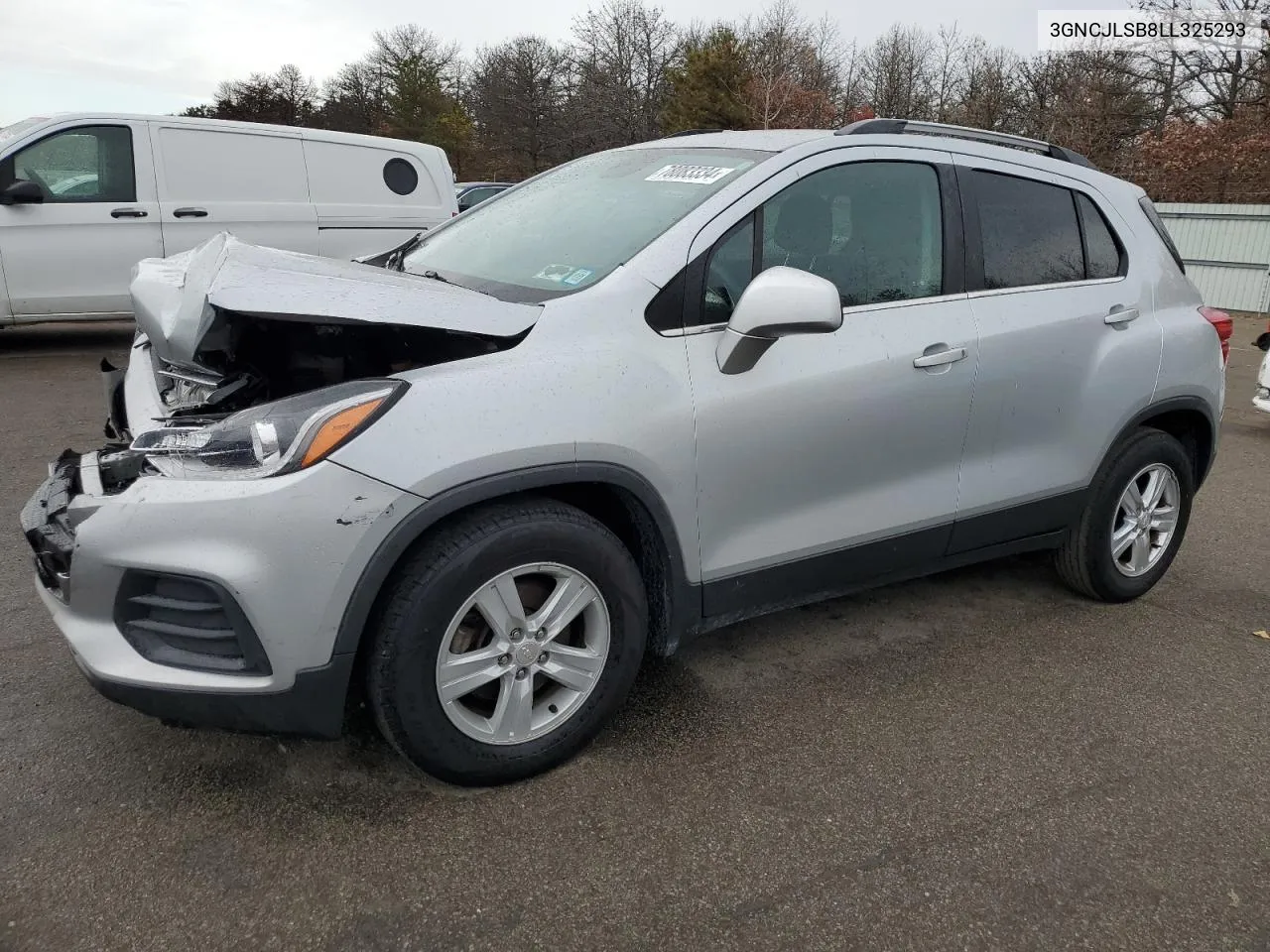 2020 Chevrolet Trax 1Lt VIN: 3GNCJLSB8LL325293 Lot: 78083334