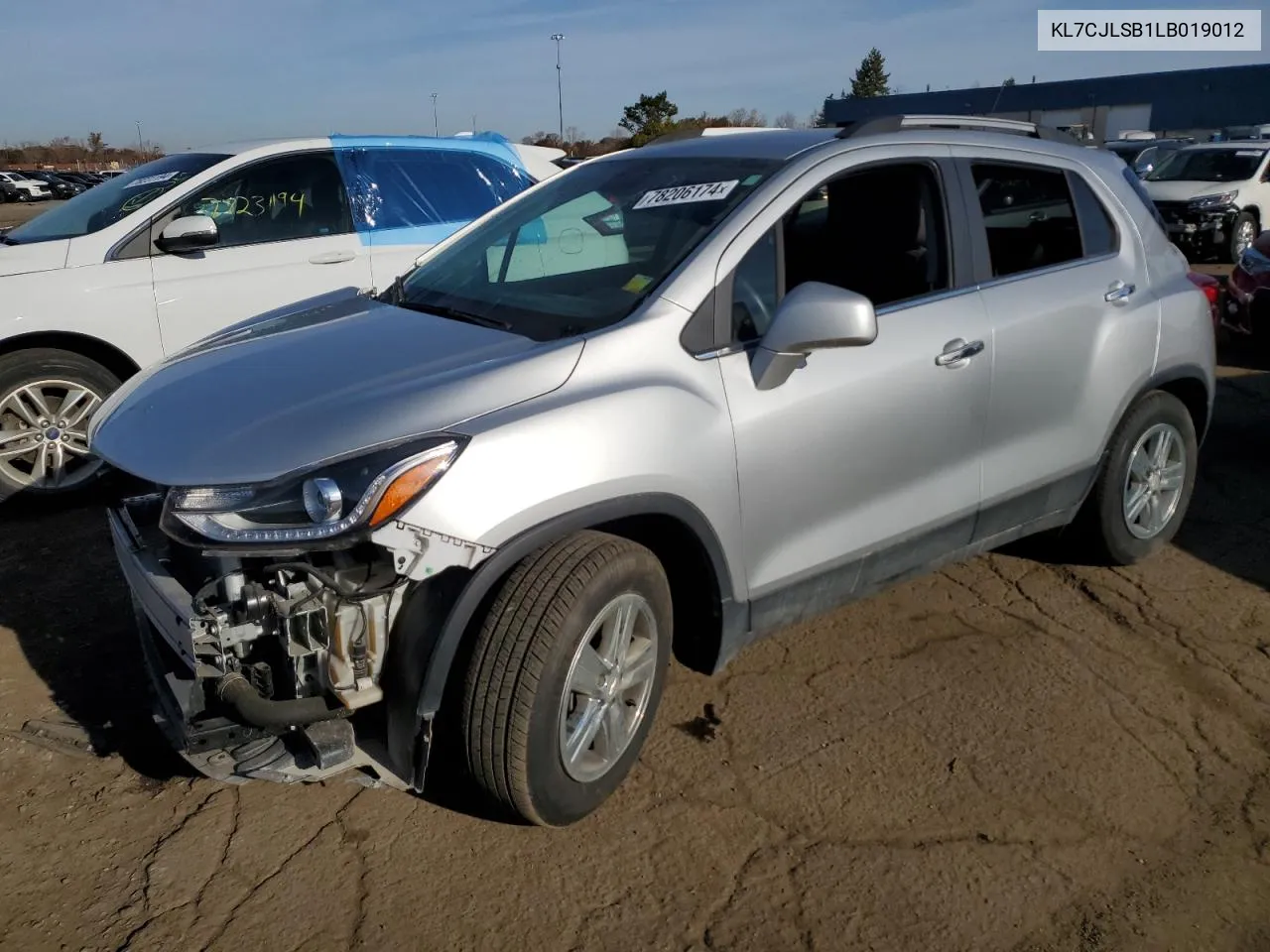 2020 Chevrolet Trax 1Lt VIN: KL7CJLSB1LB019012 Lot: 78206174