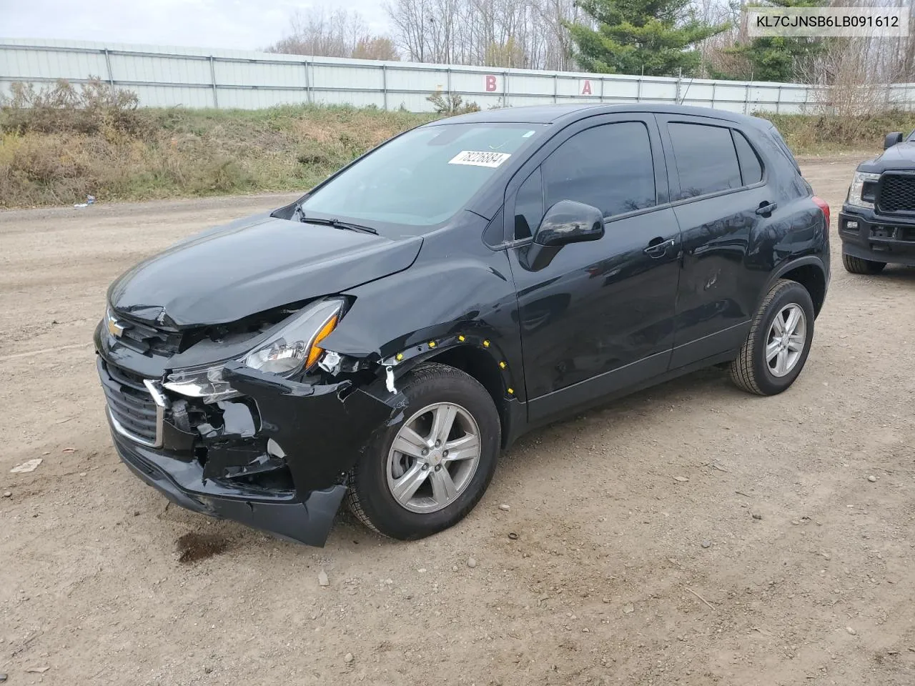 KL7CJNSB6LB091612 2020 Chevrolet Trax Ls