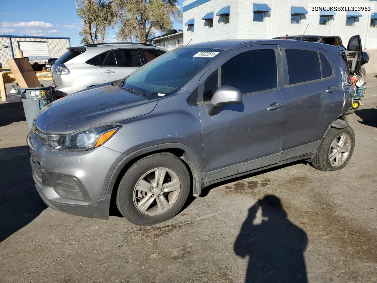 2020 Chevrolet Trax Ls VIN: 3GNCJKSBXLL303953 Lot: 78323074