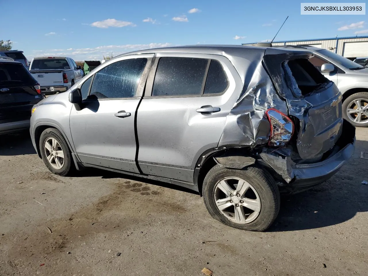 2020 Chevrolet Trax Ls VIN: 3GNCJKSBXLL303953 Lot: 78323074