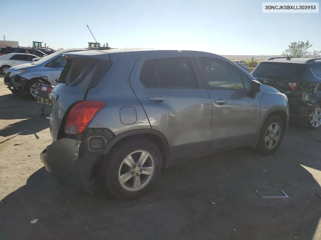 2020 Chevrolet Trax Ls VIN: 3GNCJKSBXLL303953 Lot: 78323074