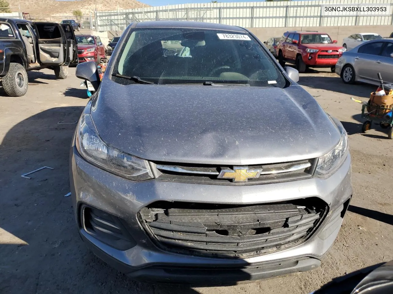 2020 Chevrolet Trax Ls VIN: 3GNCJKSBXLL303953 Lot: 78323074