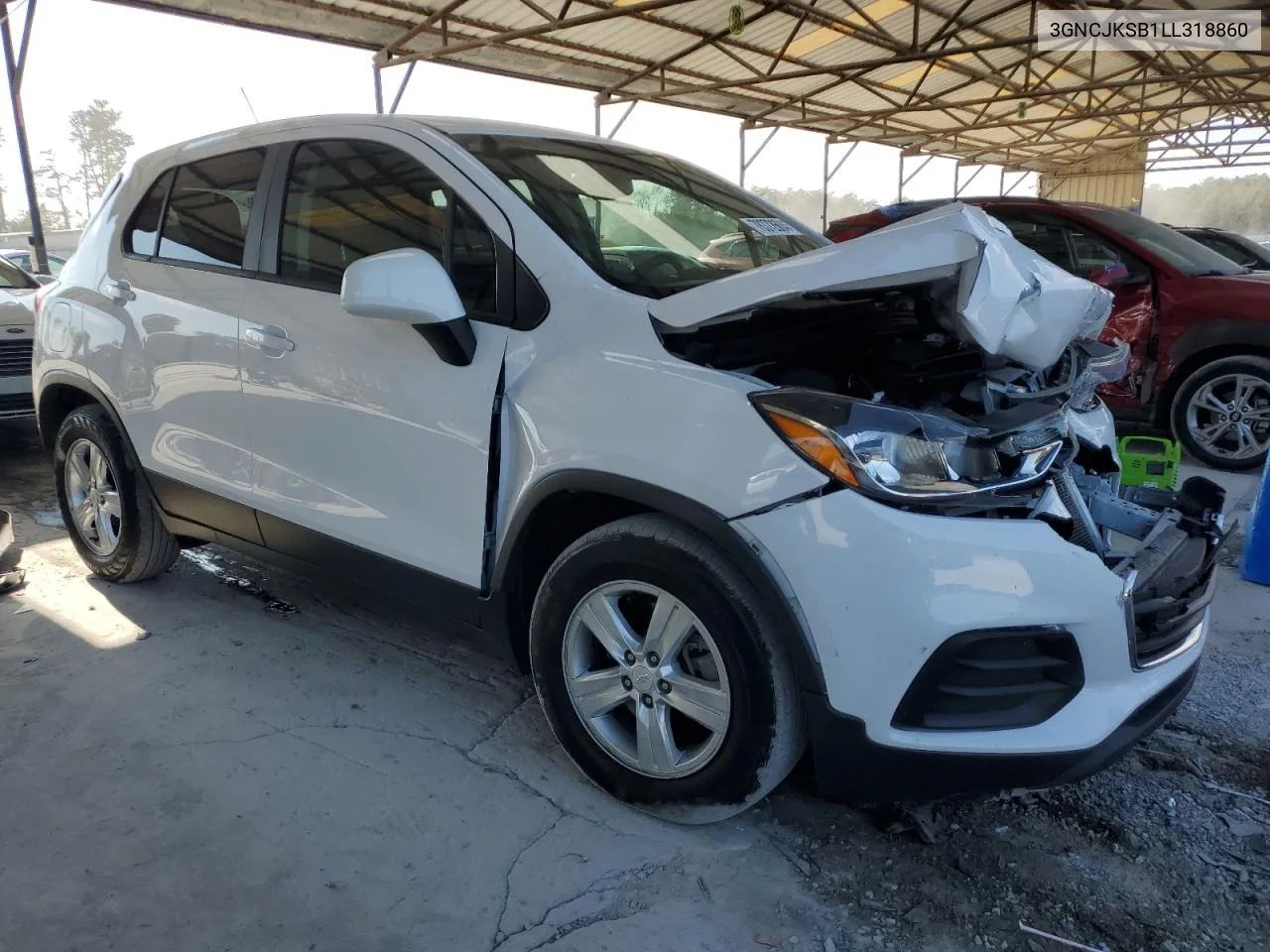 2020 Chevrolet Trax Ls VIN: 3GNCJKSB1LL318860 Lot: 78372604