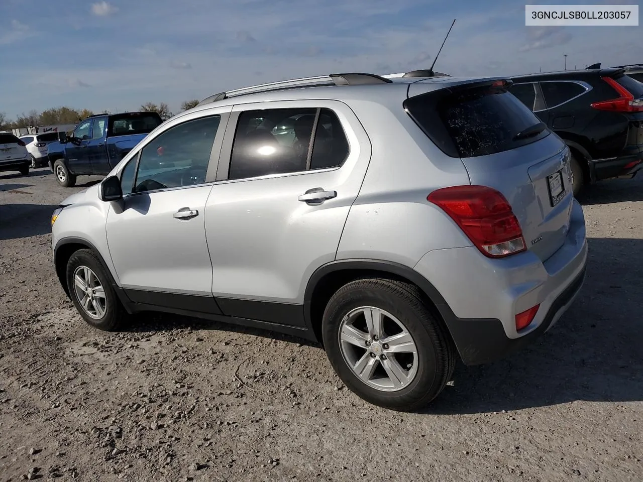 2020 Chevrolet Trax 1Lt VIN: 3GNCJLSB0LL203057 Lot: 78474364