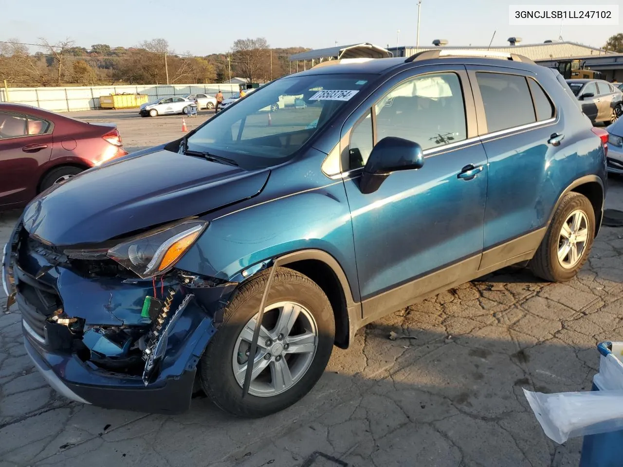 2020 Chevrolet Trax 1Lt VIN: 3GNCJLSB1LL247102 Lot: 78503764