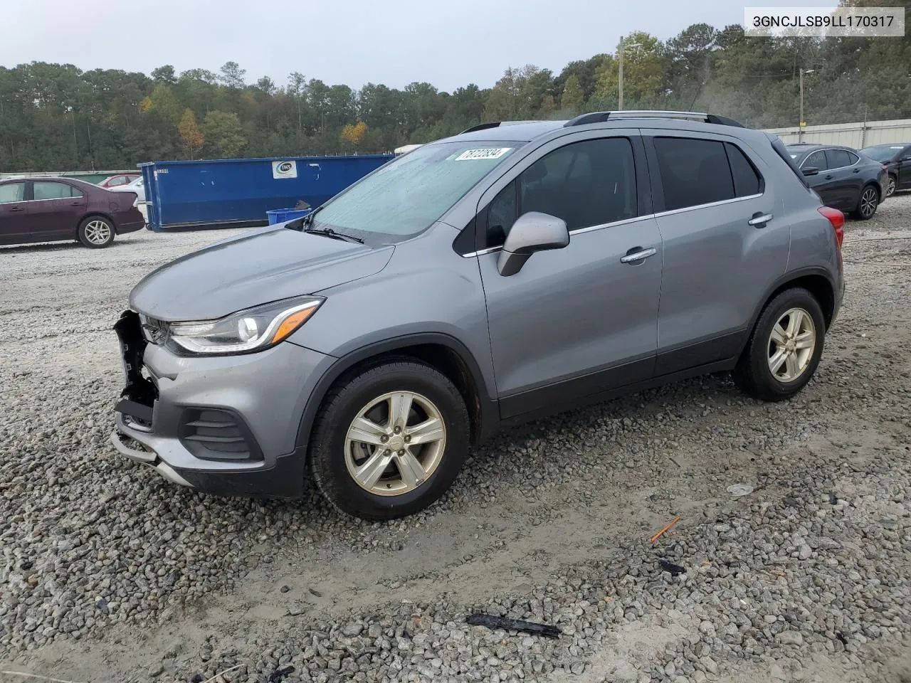 2020 Chevrolet Trax 1Lt VIN: 3GNCJLSB9LL170317 Lot: 78722834