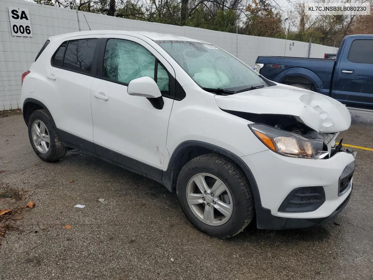 2020 Chevrolet Trax Ls VIN: KL7CJNSB3LB080230 Lot: 79079554